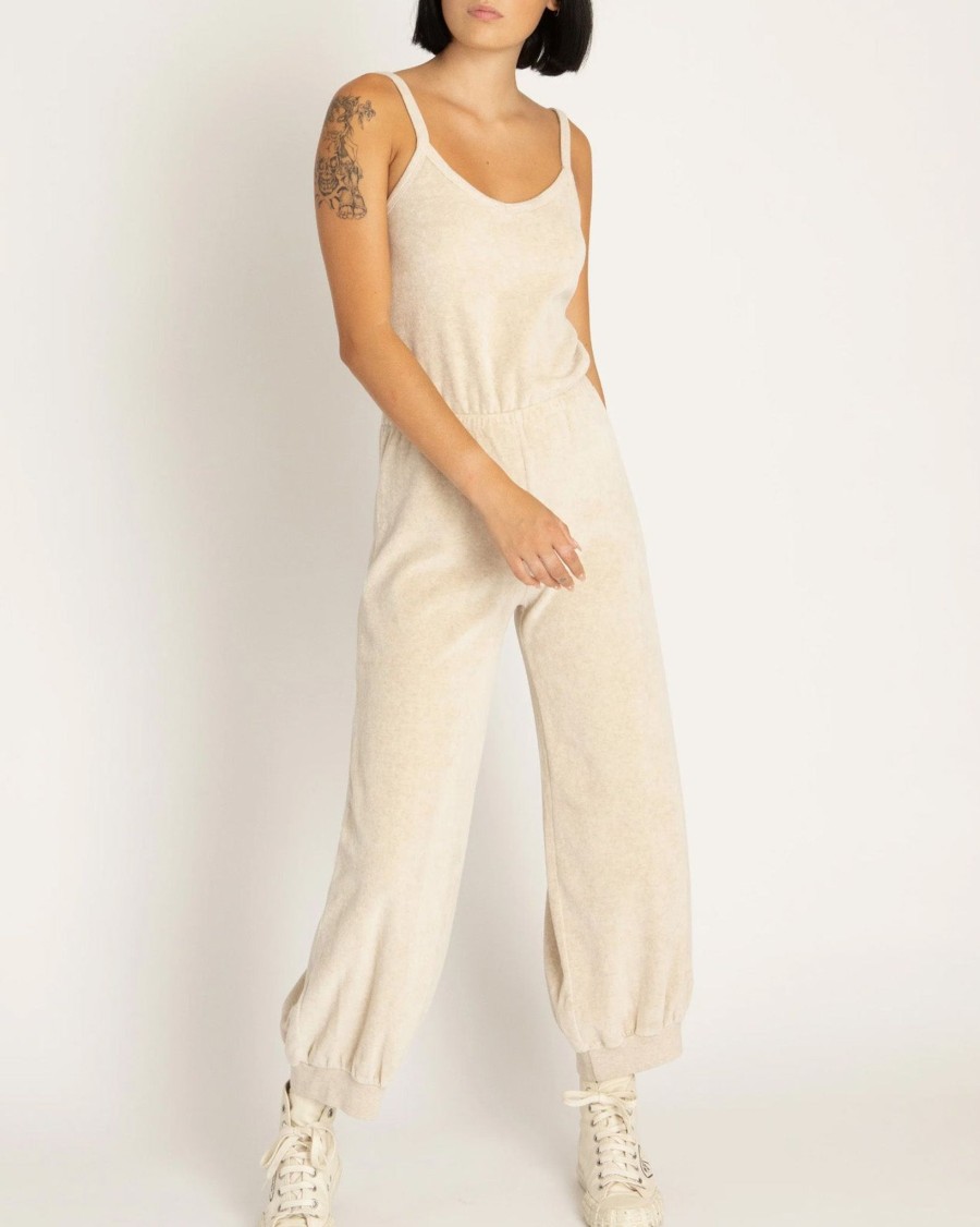 Women Suzie Kondi Sweat-Sets | Giorgi Tank Jumpsuit|Oatmeal Heather