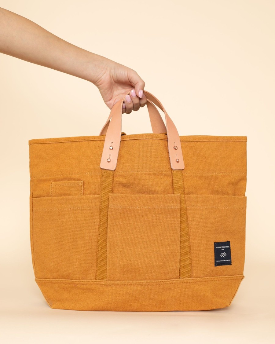 Accessories Immodest Cotton Totes | Construction Tote|Mustard Seed