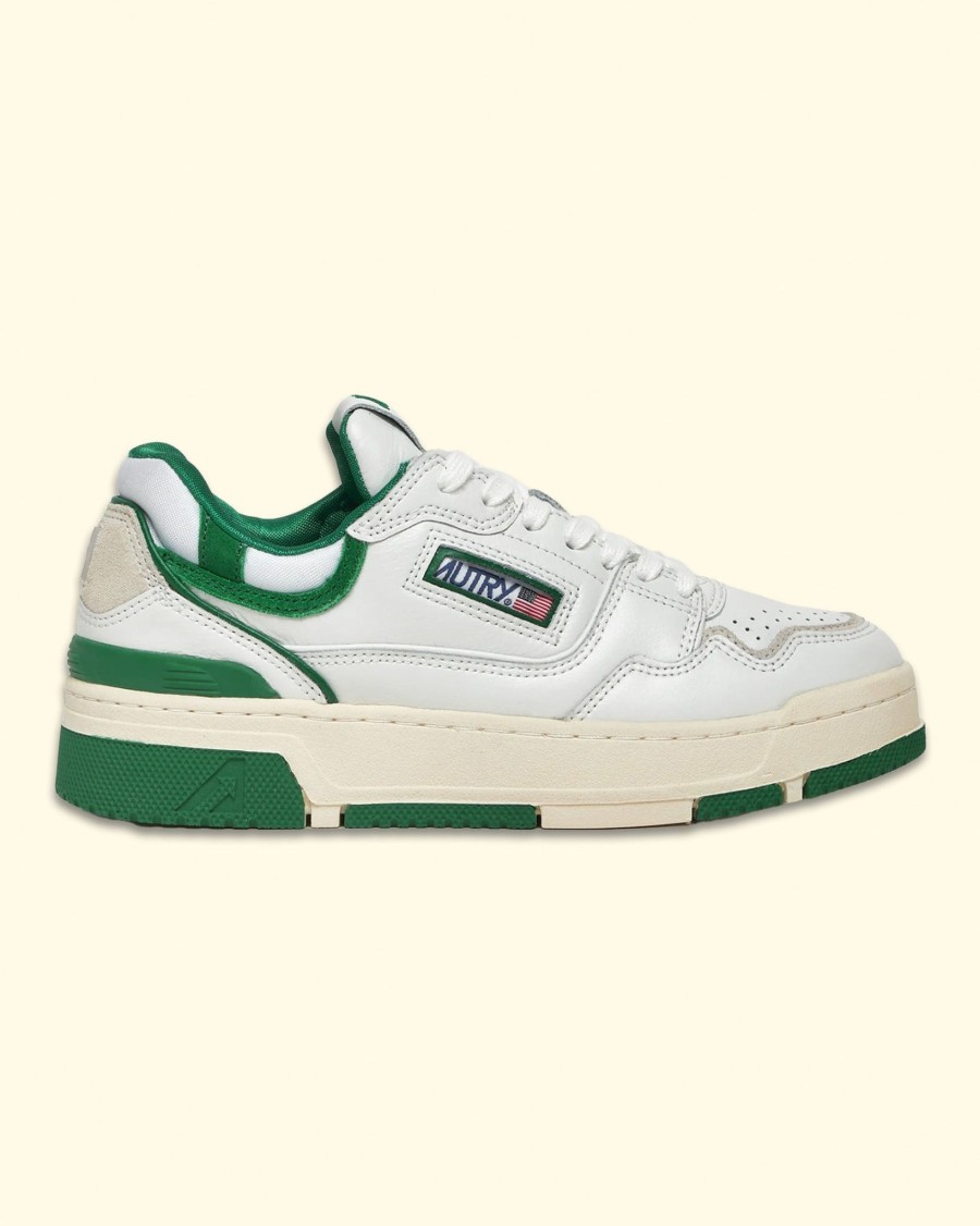 Women Autry Sneakers | Clc Low Sneakers|White/Green