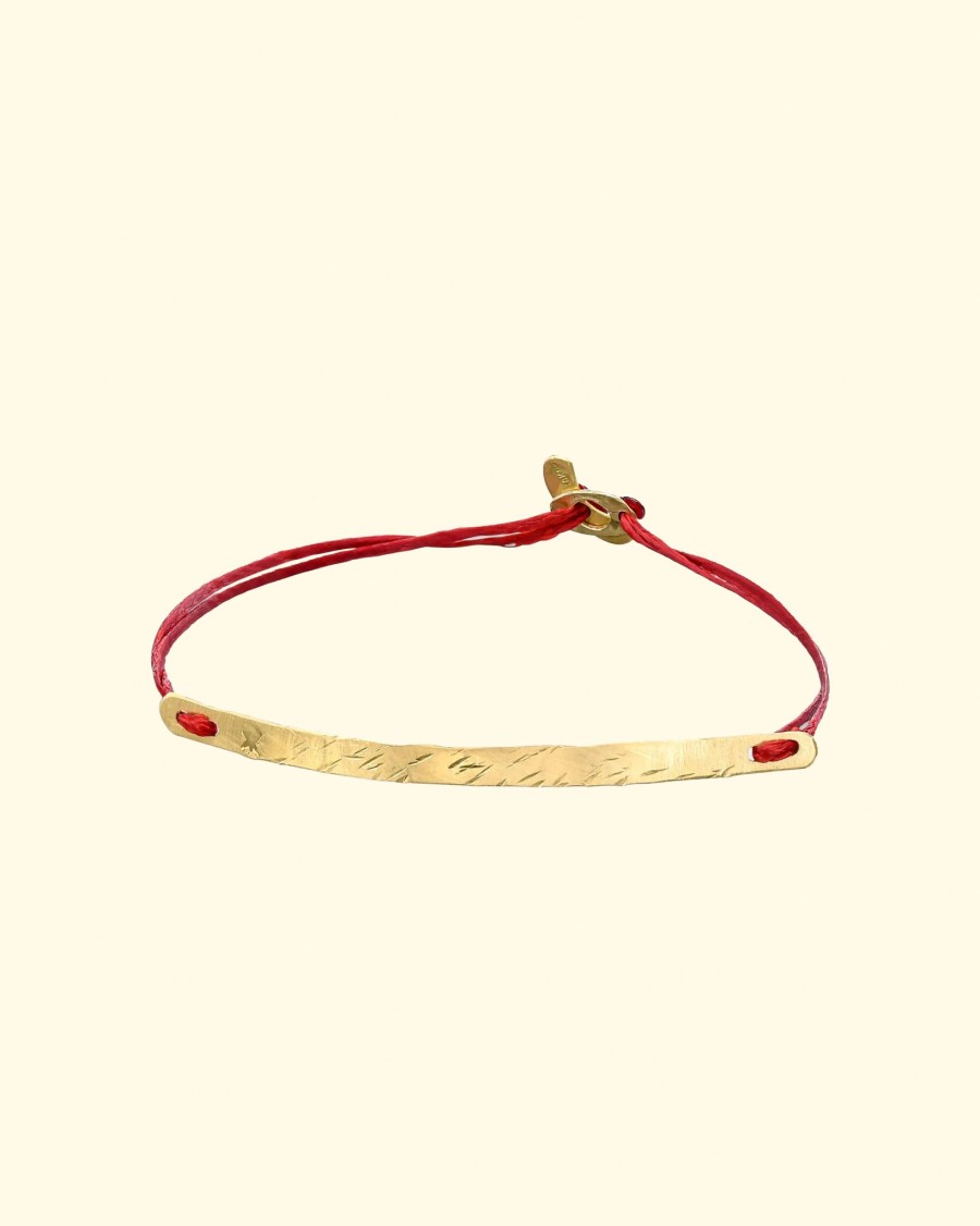 Accessories Tayla Moore Bracelets | Single Bar Bracelet|Red