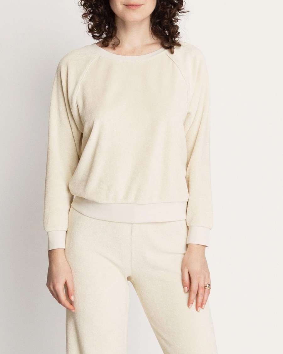 Women Suzie Kondi Sweatshirts | Saba Raglan Top|Natural