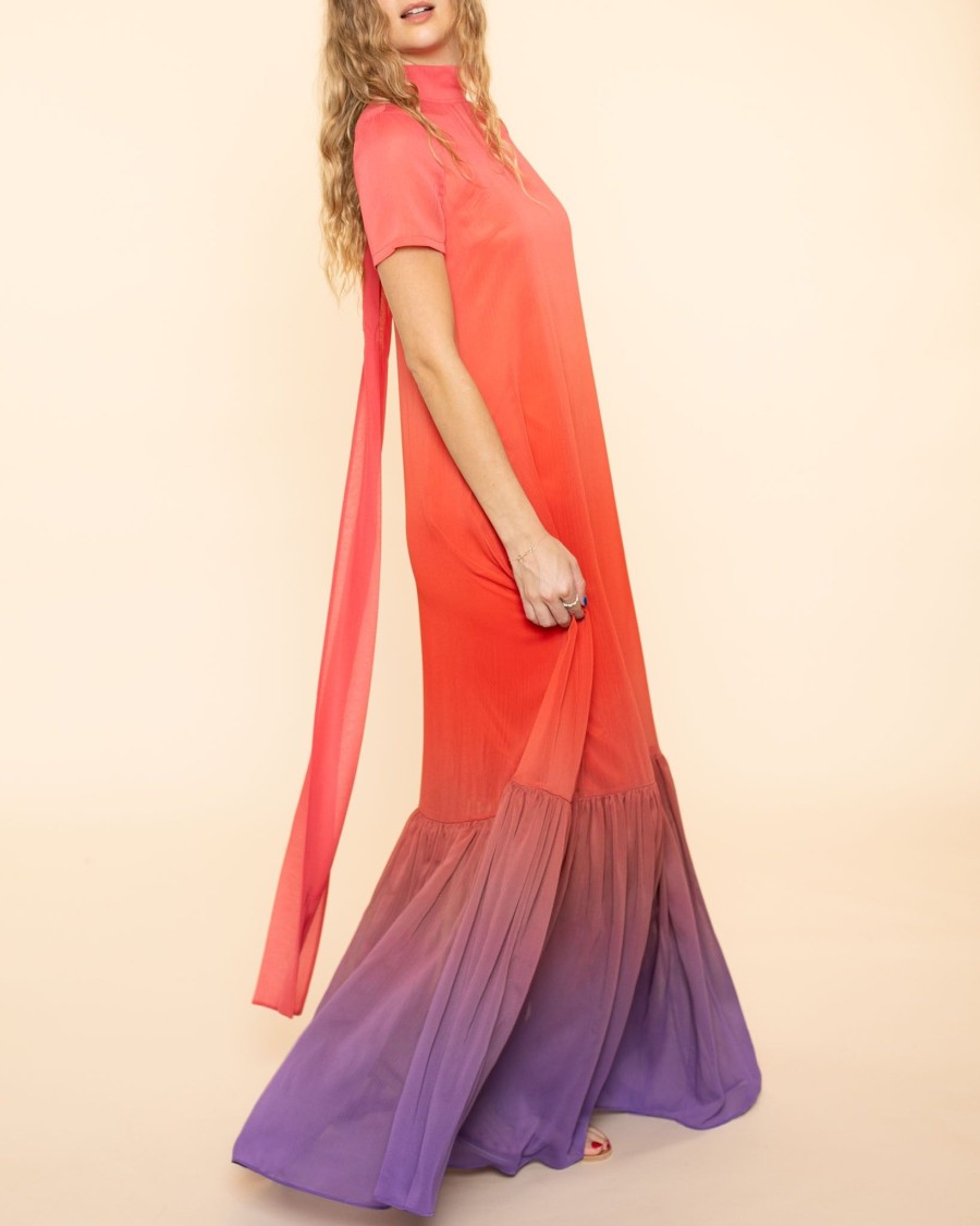 Women Staud Maxis | Calluna Dress|Violet Ombre