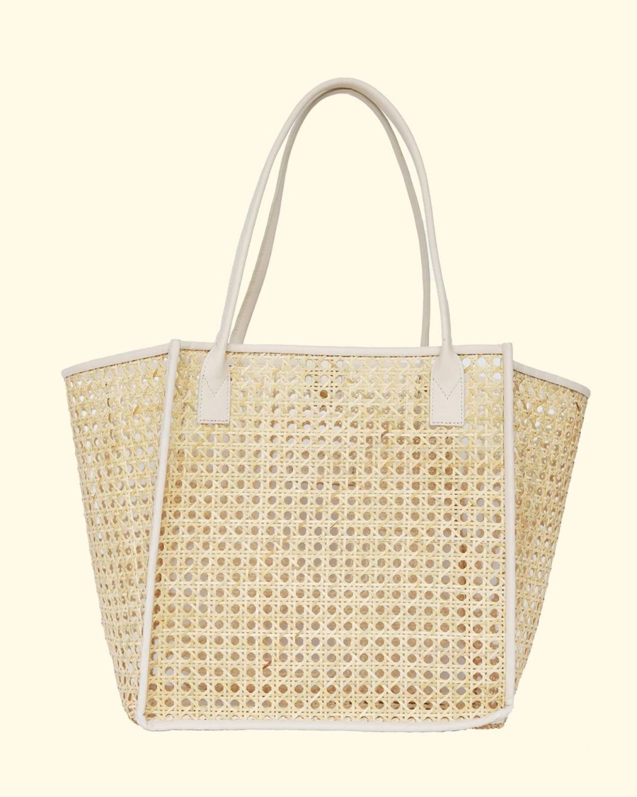 Accessories Bembien Totes | Rosa Tote|Cream Rattan