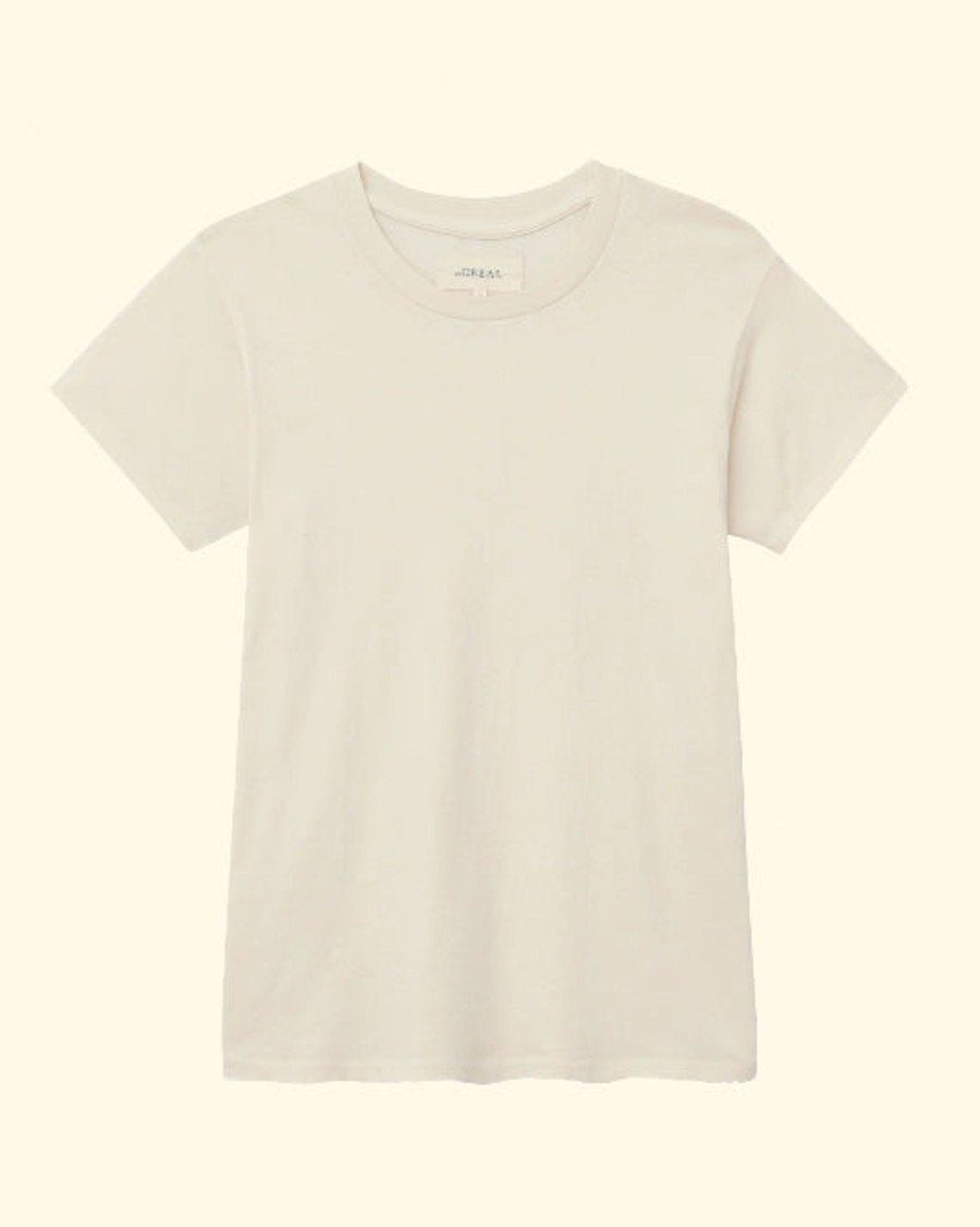 Women The Great T-Shirts | The Slim Tee.|Washed White