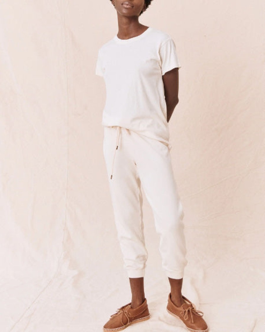 Women The Great T-Shirts | The Slim Tee.|Washed White