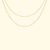 Accessories EF Collection Necklaces | 14Ky Double Strand Liquid Gold Necklace|Yellow Gold